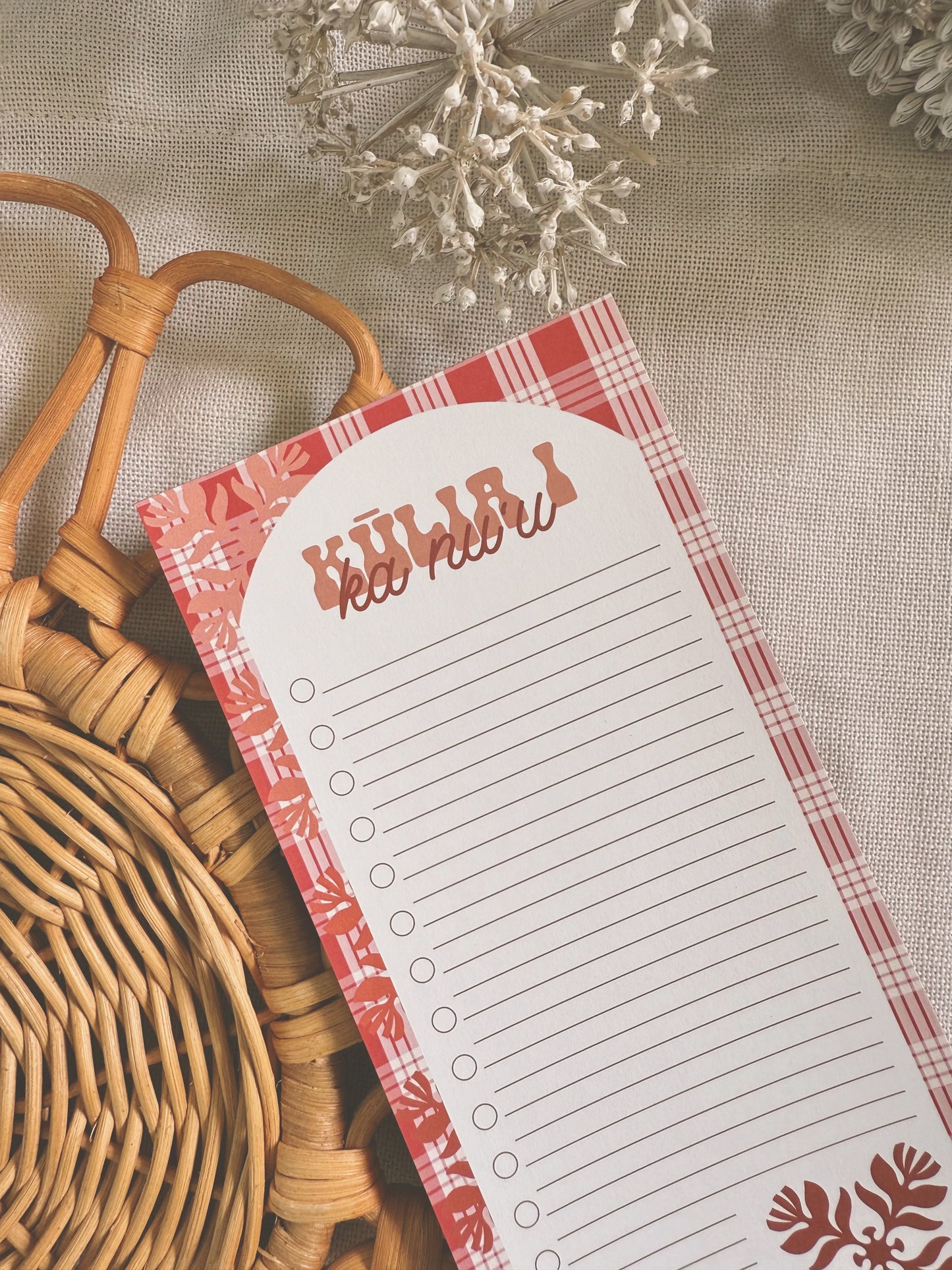 Lehua Kapa Kuiki x Palaka | To Do List Notepad x KAKOU COLLECTIVE