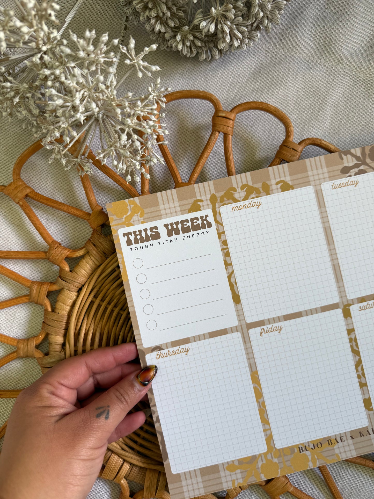 Puakenikeni Kapa Kuiki x Palaka | Weekly Notepad (3 months) x KAKOU COLLECTIVE