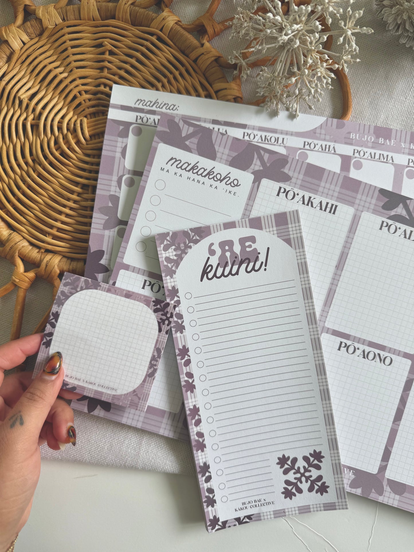 Naupaka Kapa Kuiki x Palaka | Weekly Notepad (3 months) x KAKOU COLLECTIVE