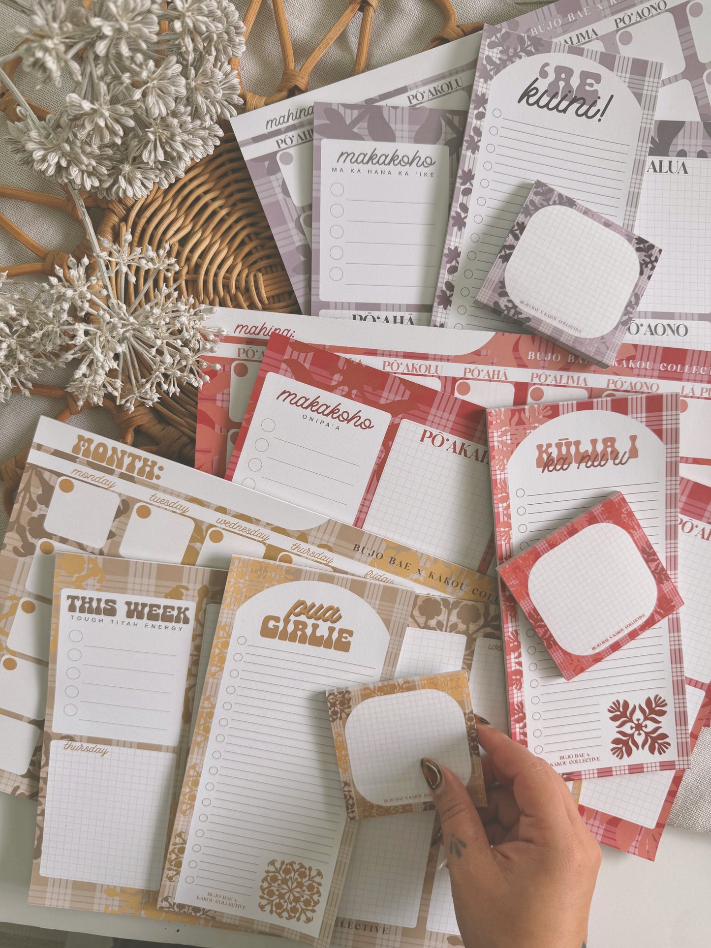Lehua Kapa Kuiki x Palaka | Monthly Notepad x KAKOU COLLECTIVE