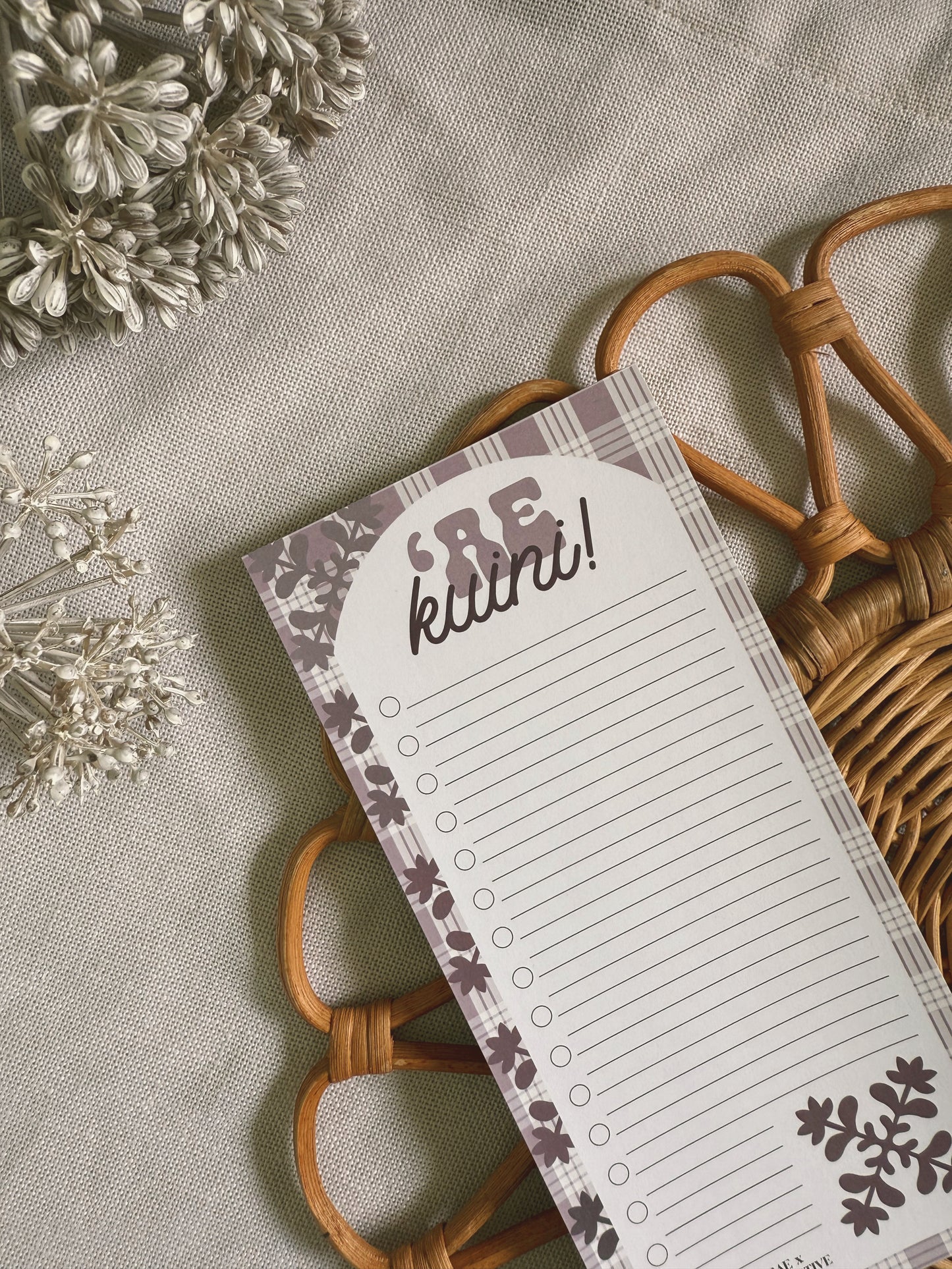 Naupaka Kapa Kuiki x Palaka | To Do List Notepad x KAKOU COLLECTIVE