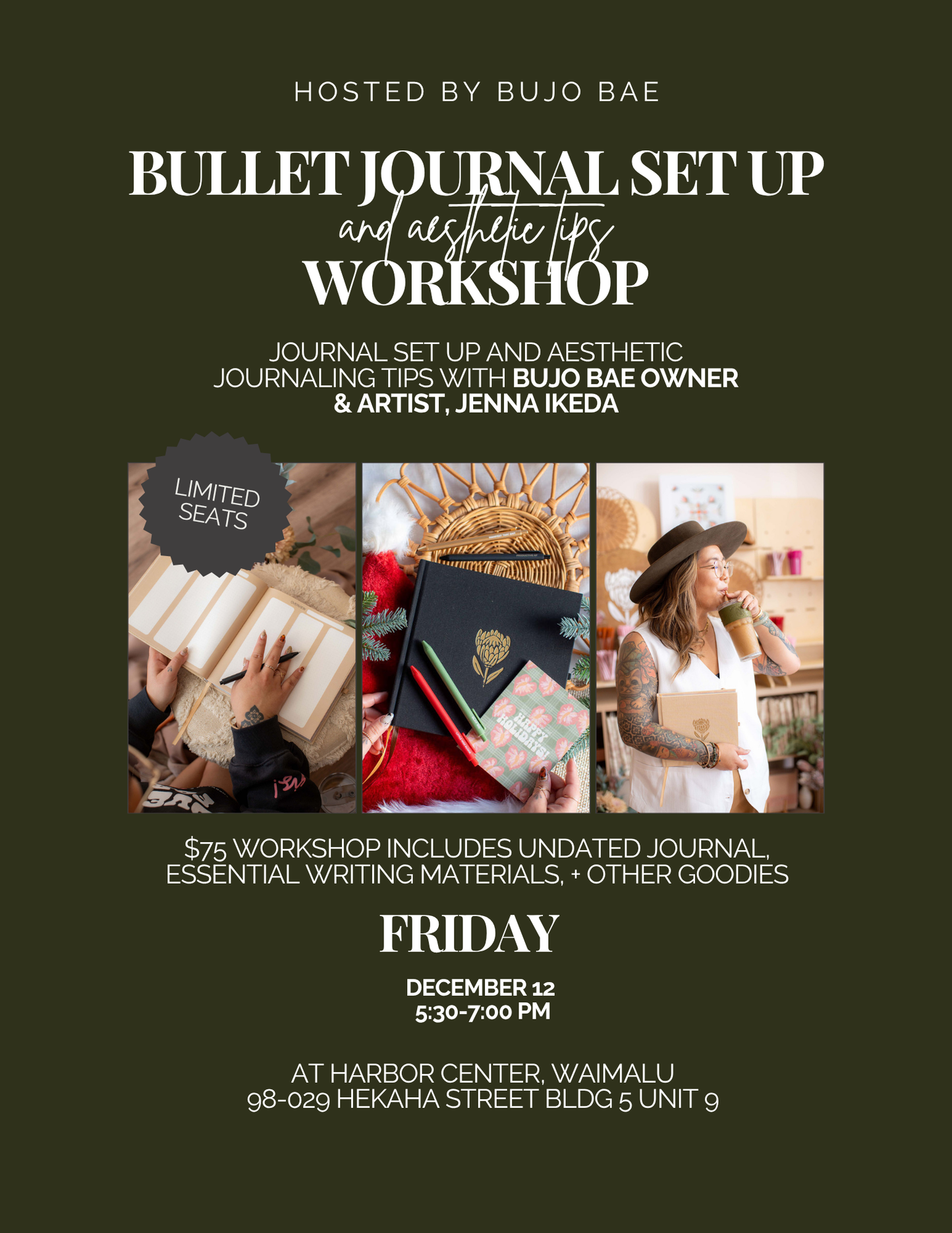 UNDATED Bullet Journal Set Up Workshop | FRIDAY DECEMBER 12