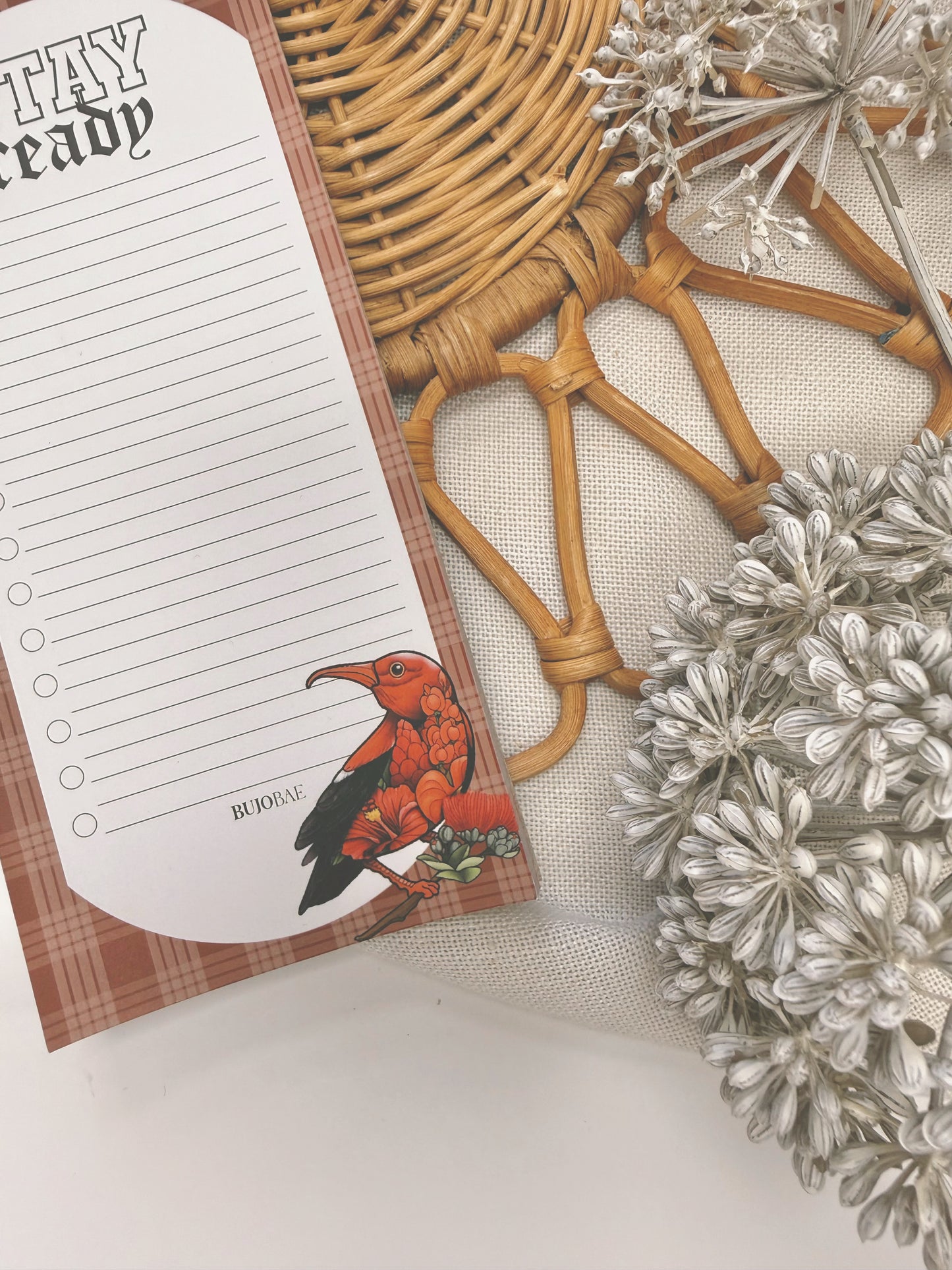 Stay Ready 'I'iwi | To Do List Notepad