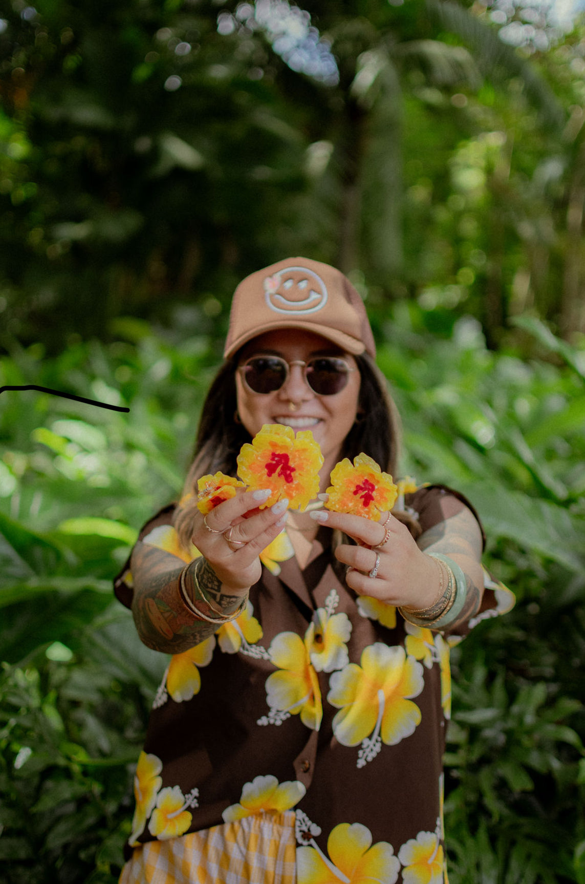 Large Summer Sunset Hibiscus | Claw Clip by COOPMONSTER x Bujo Bae