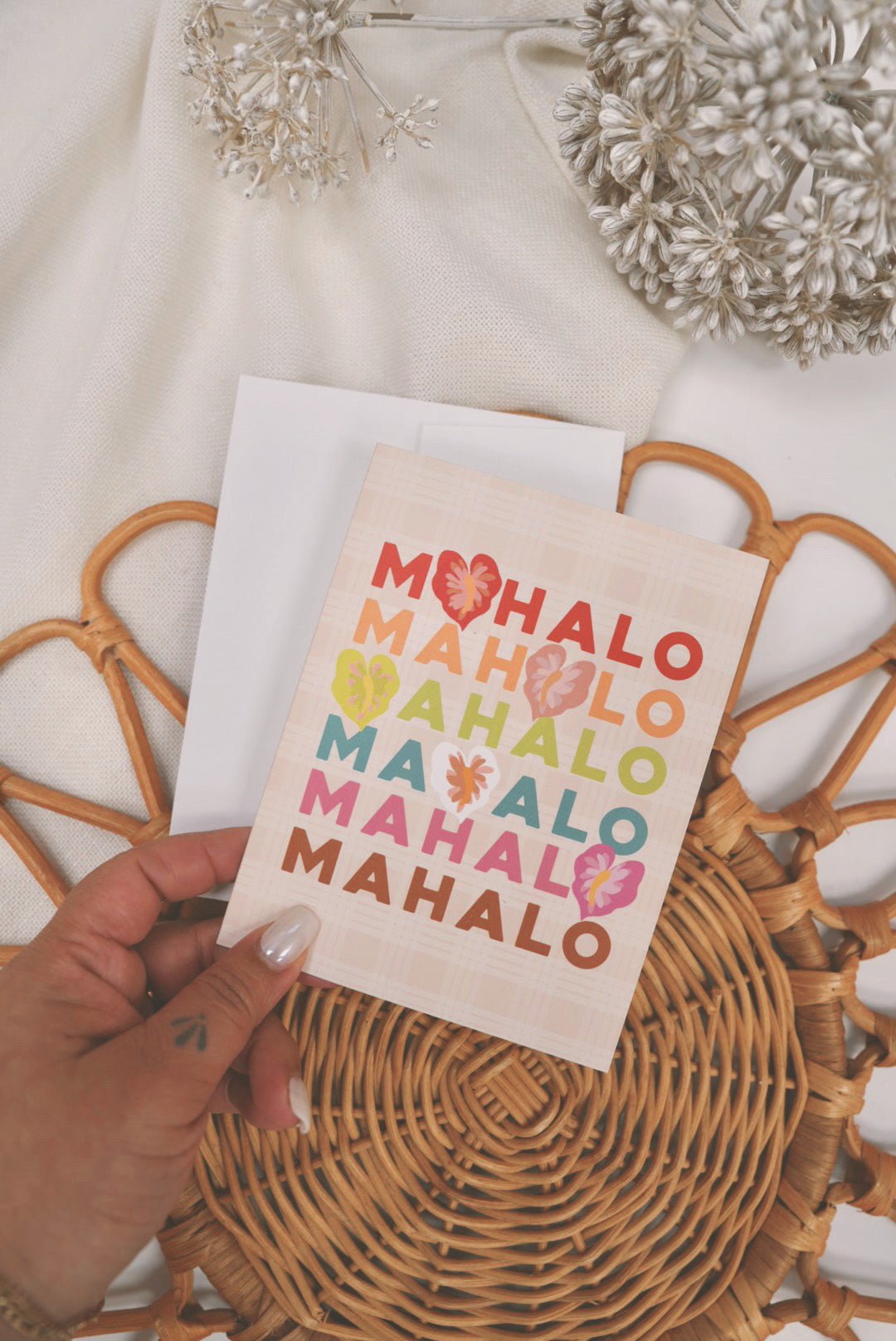 MAHALO anthuriums | Greeting Card