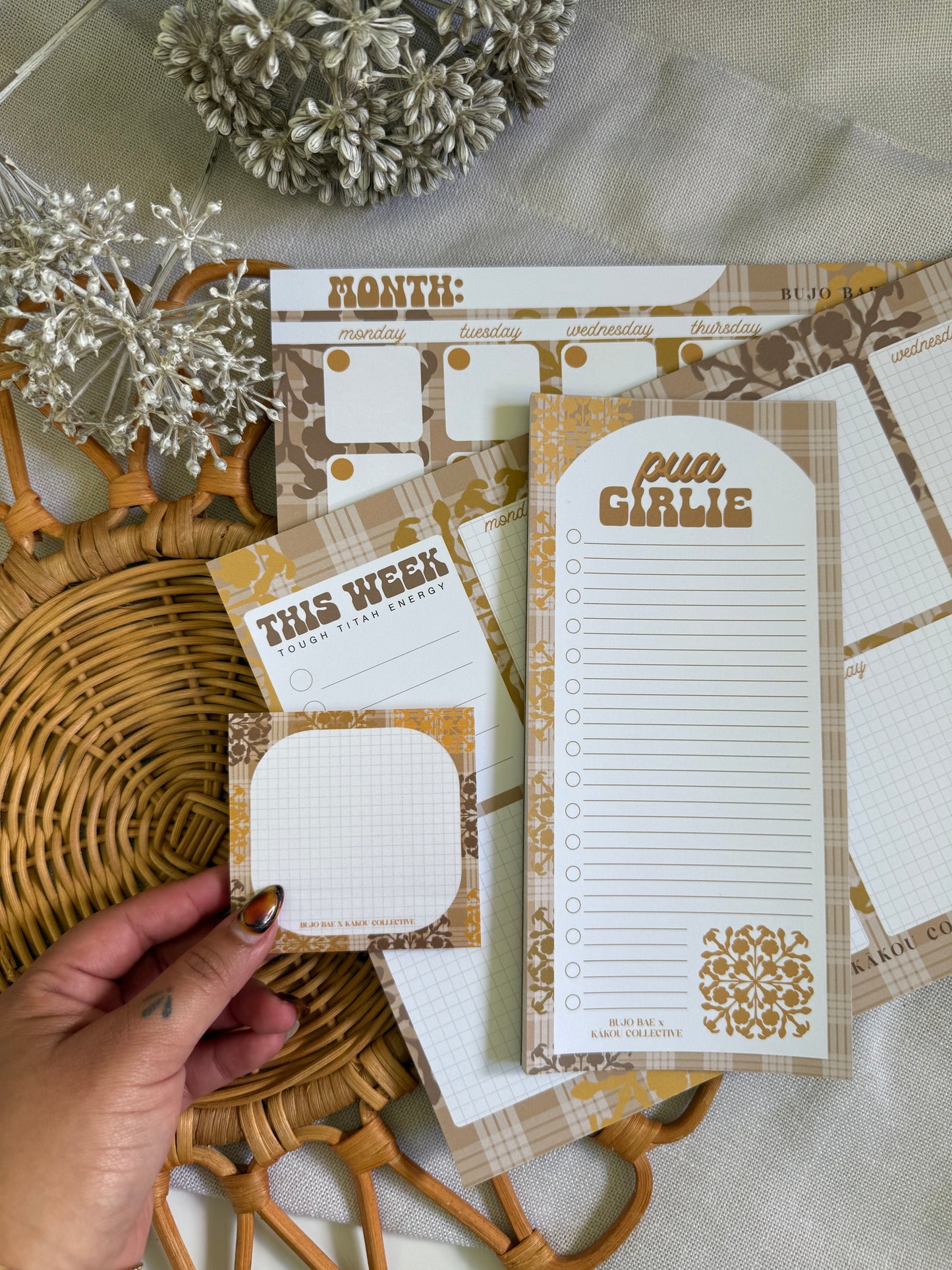 Puakenikeni Kapa Kuiki x Palaka | Weekly Notepad (3 months) x KAKOU COLLECTIVE