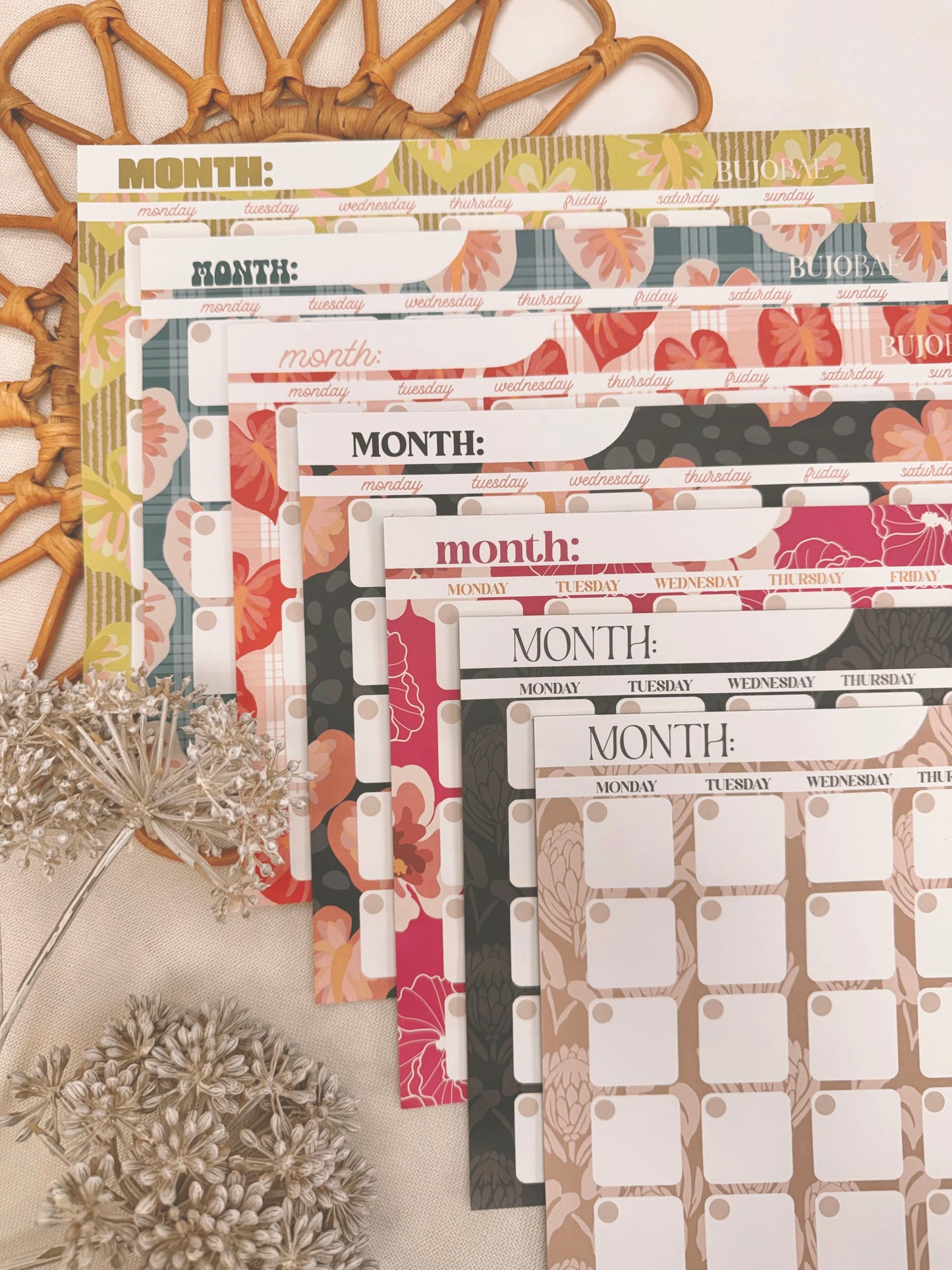 Obake Anthurium | Monthly Notepad