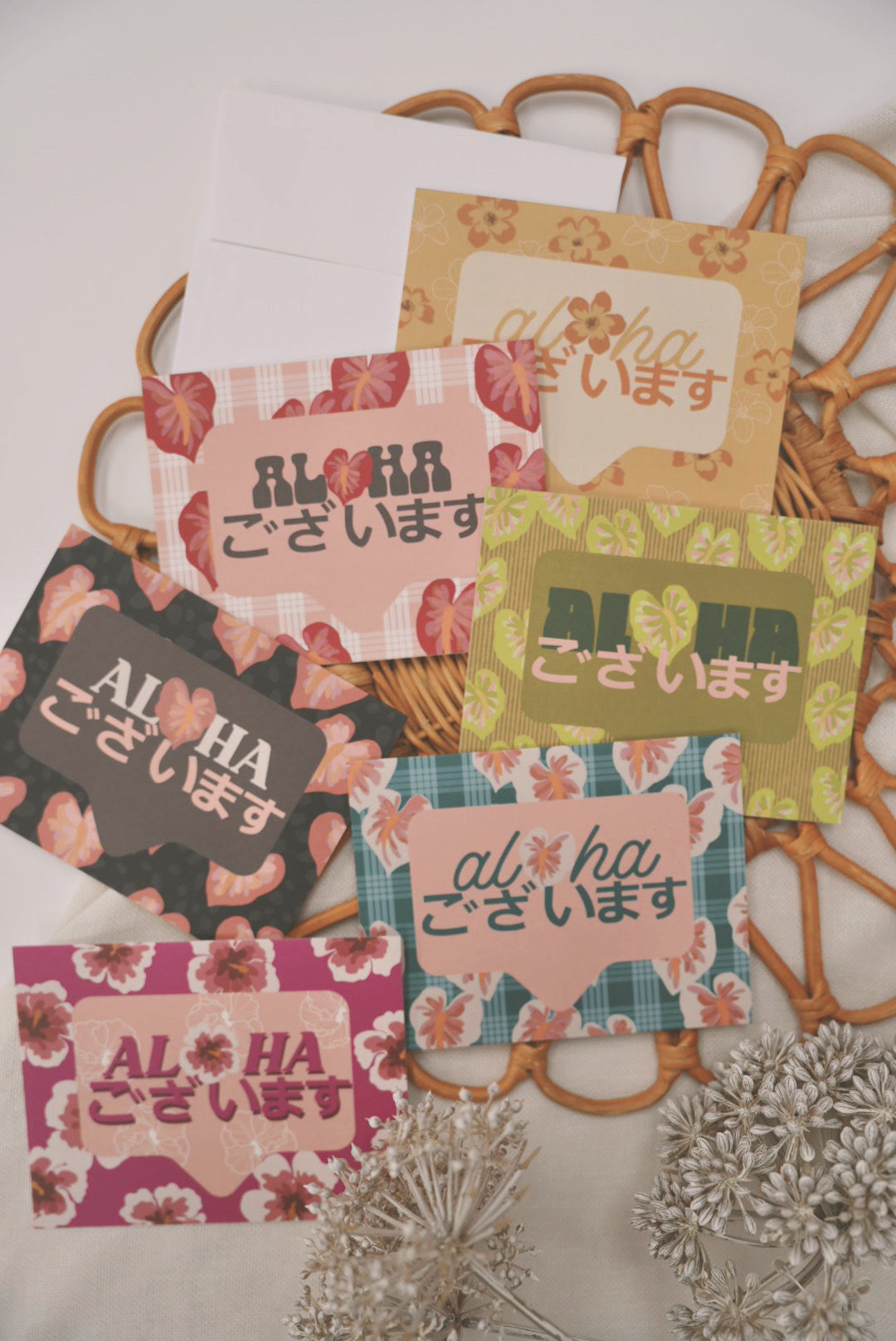 Aloha ございます in Obake Anthurium | Greeting Card