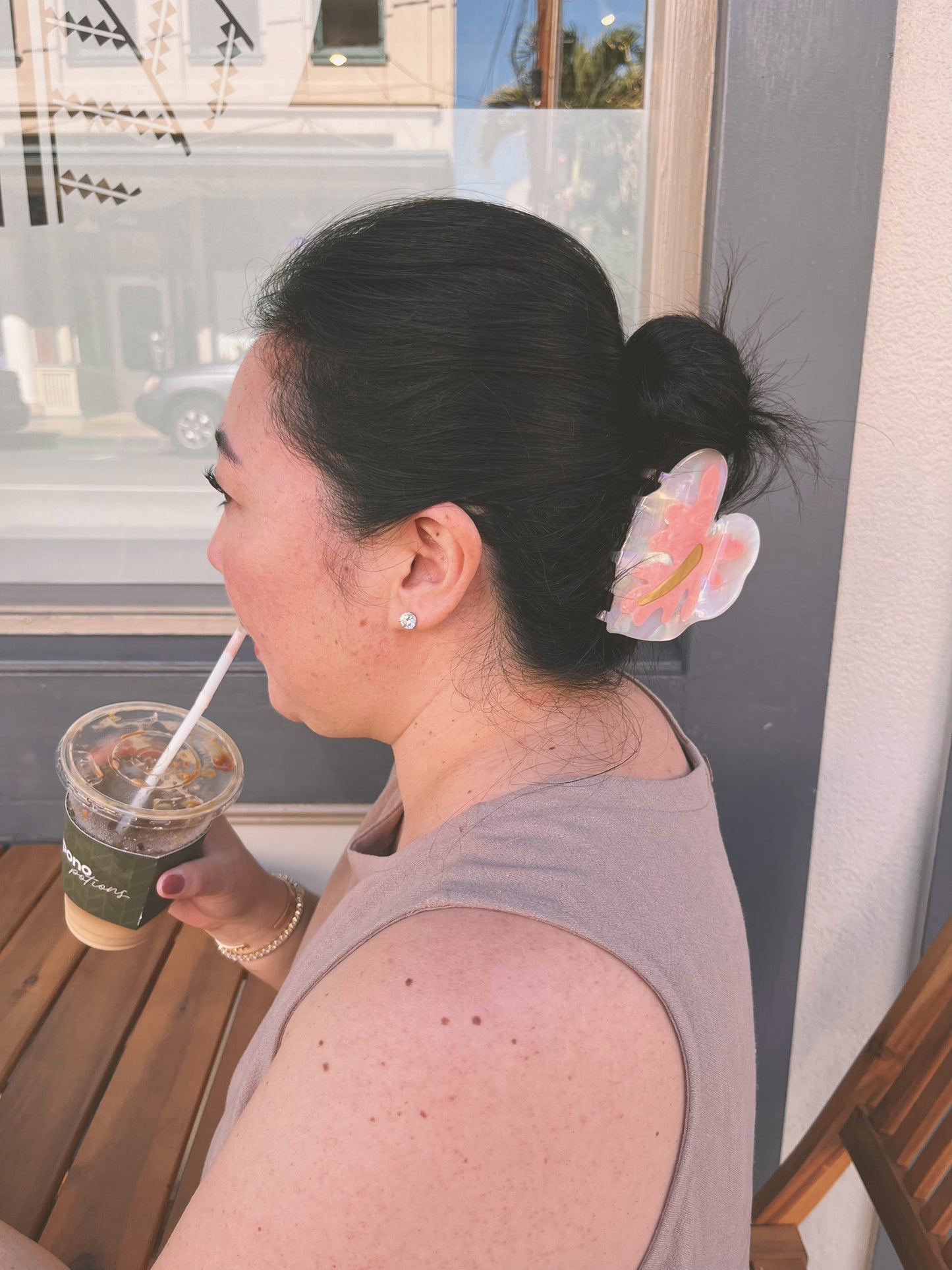 Large White Hilo Anthurium | Claw Clip by COOPMONSTER x Bujo Bae