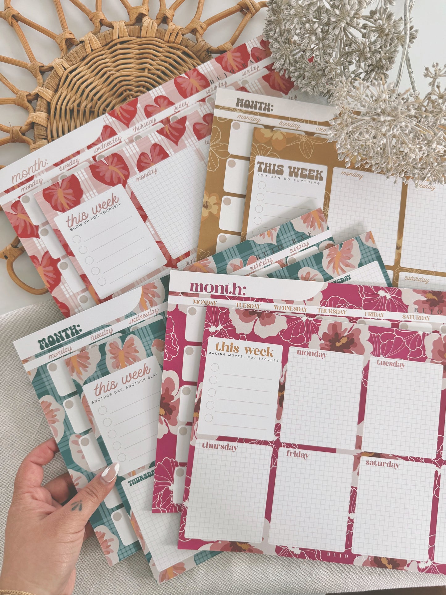 Puakenikeni in Honey Hue | Weekly Notepad (3 months)