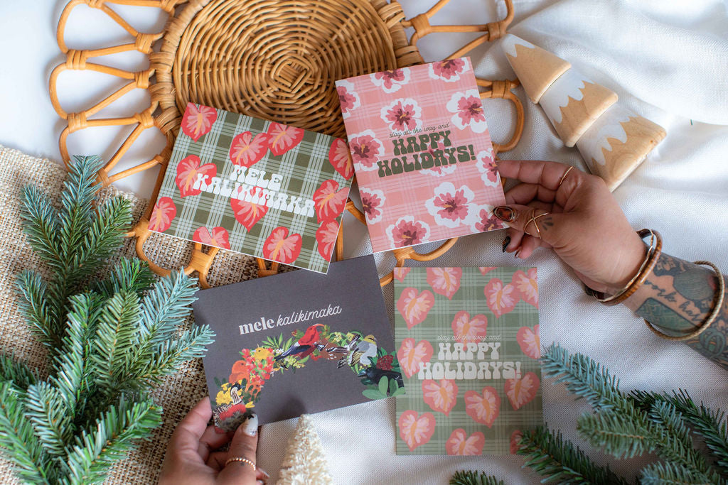Mele Kalikimaka in Hilo Anthurium  | Holiday Card