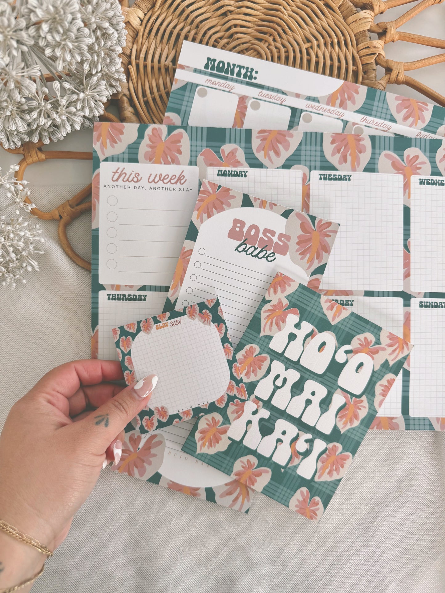 Ho'omaika'i in Palaka x Hilo White Anthurium | Greeting Card