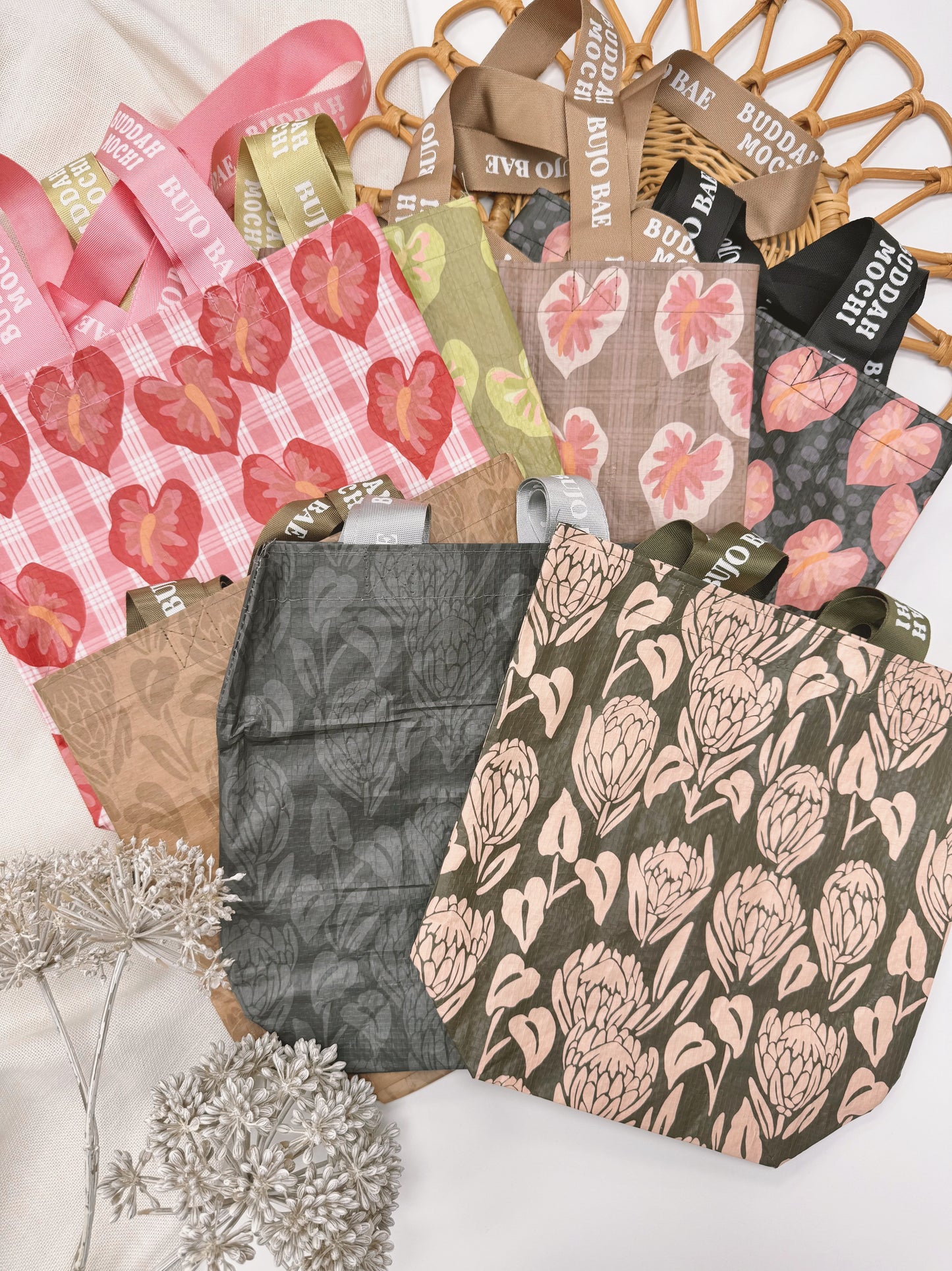 Hilo White Anthurium x Cinder | MANINI Bombucha Bag by BUDDAH MOCHI KIDS x Bujo Bae