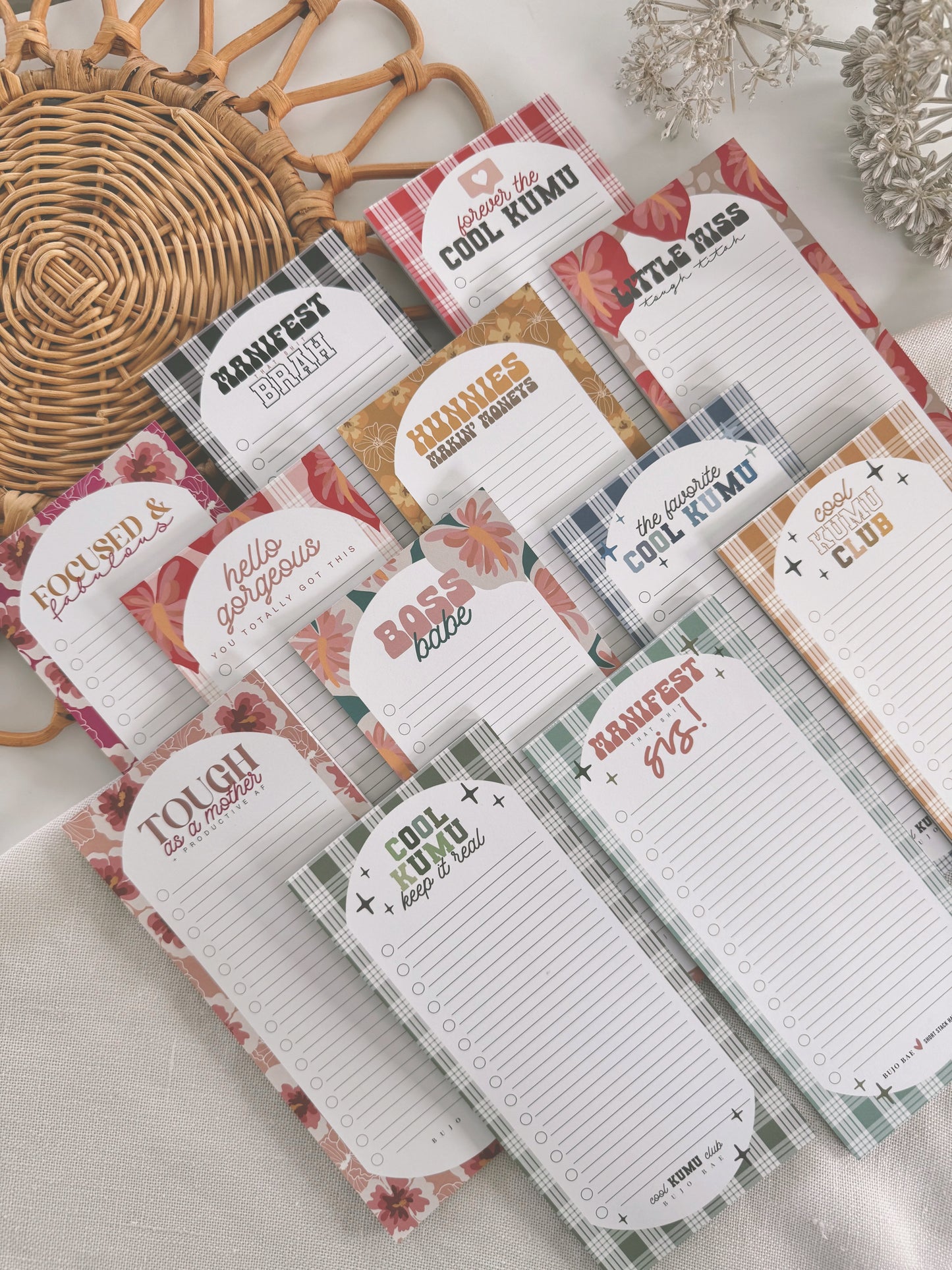 Boss Babe in Teal Palaka x Anthurium | To Do List Notepad