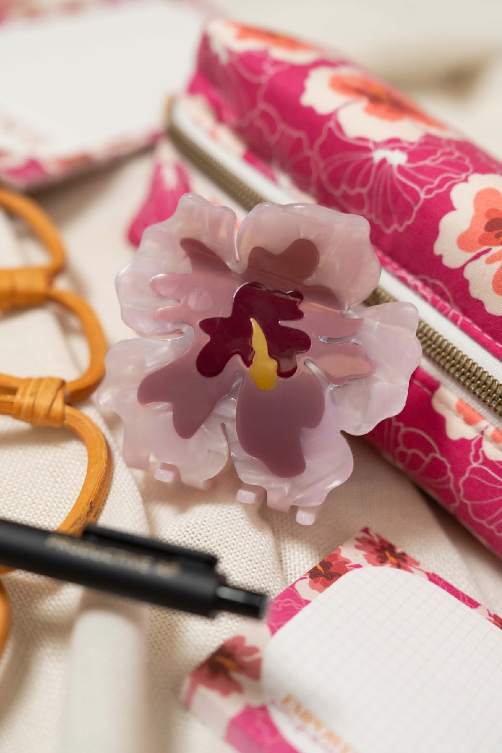 Mini Lilac Hibiscus | Claw Clip by COOPMONSTER x Bujo Bae