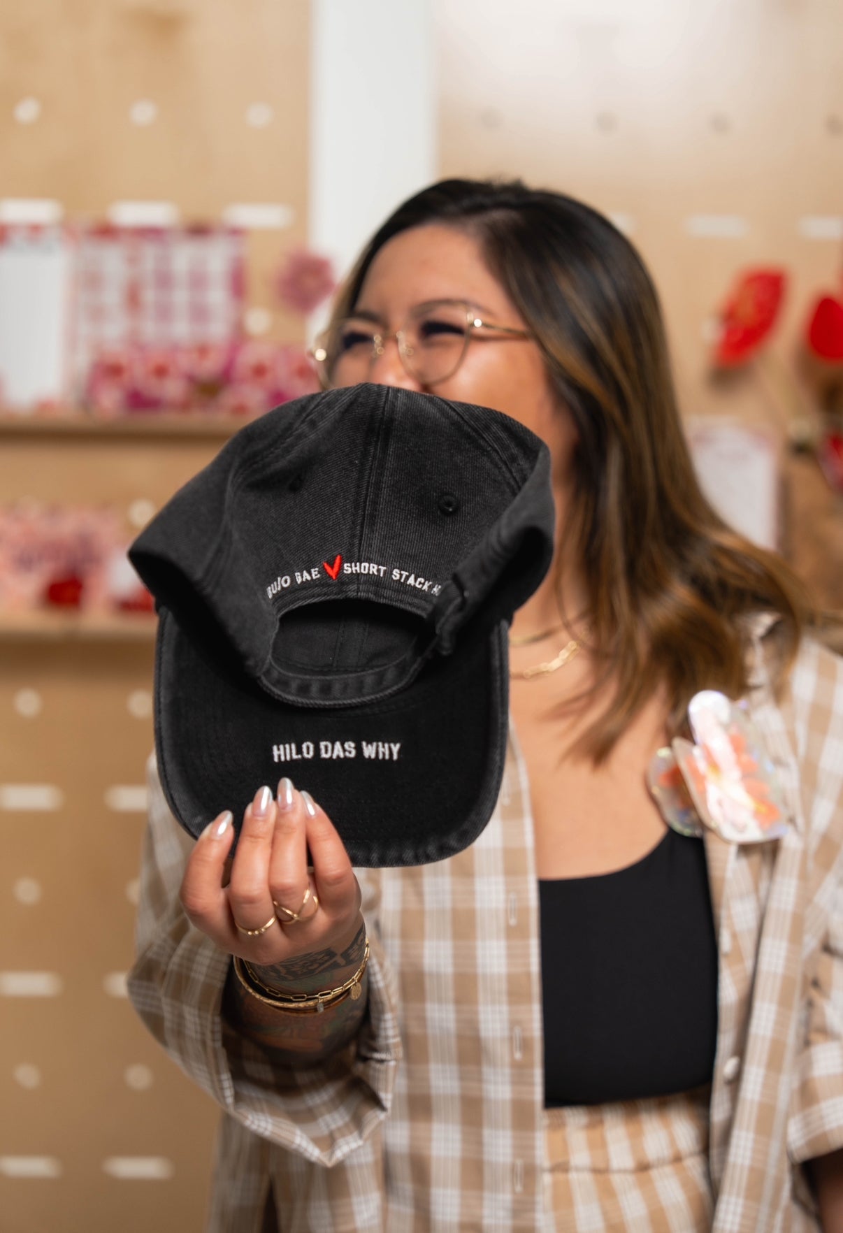 SSH x Red Anthurium | Denim Hat x SHORT STACK HAWAII