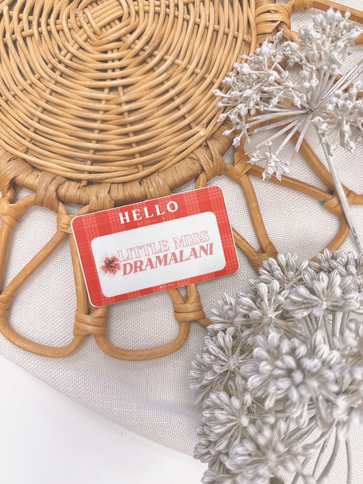 Hello My Name is Little Miss Dramalani | Vinyl Sticker