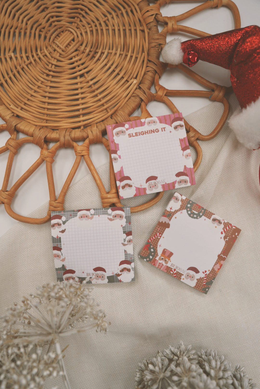 Shaka Santas | HOLI-BAE Post It Note