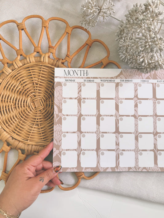 BAE in Latte | Monthly Notepad