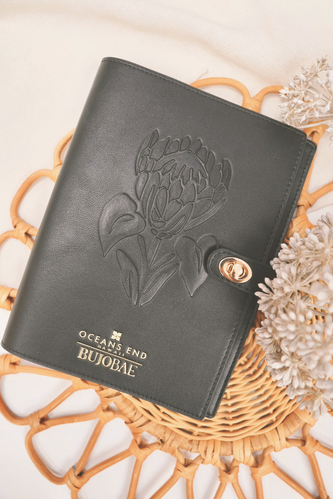Notebook Cover in Onyx | Notebook Cover by Ocean’s End x BUJOBAE