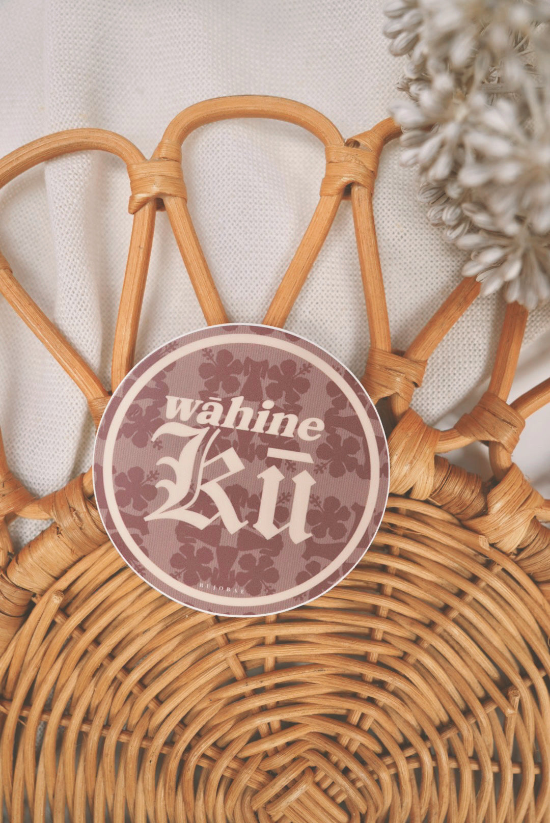 Wāhine Kū in Mu’umu’u x Koki’o Kapa Kuiki  | Vinyl Sticker