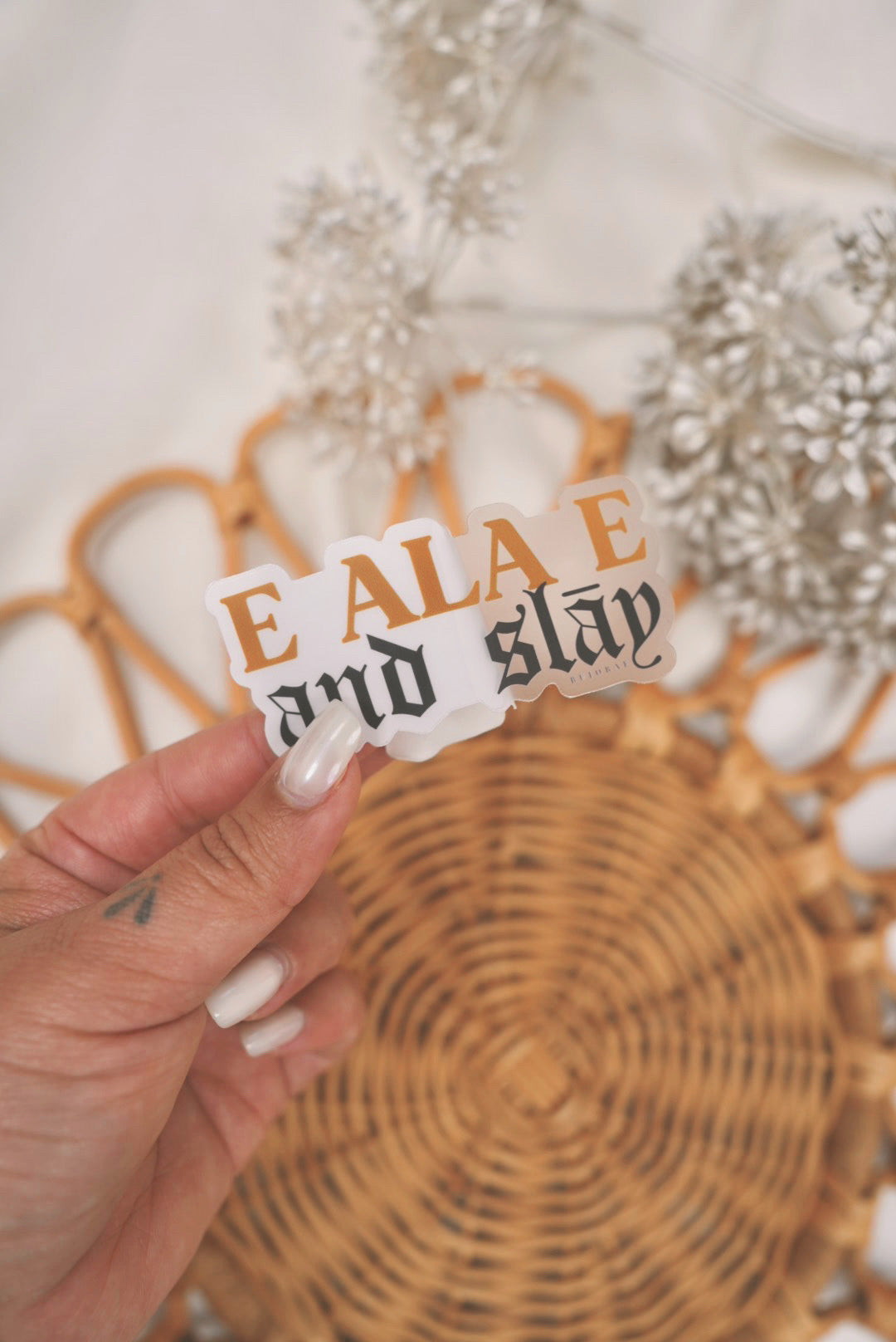 E Ala E and Slāy  | CLEAR Vinyl Sticker