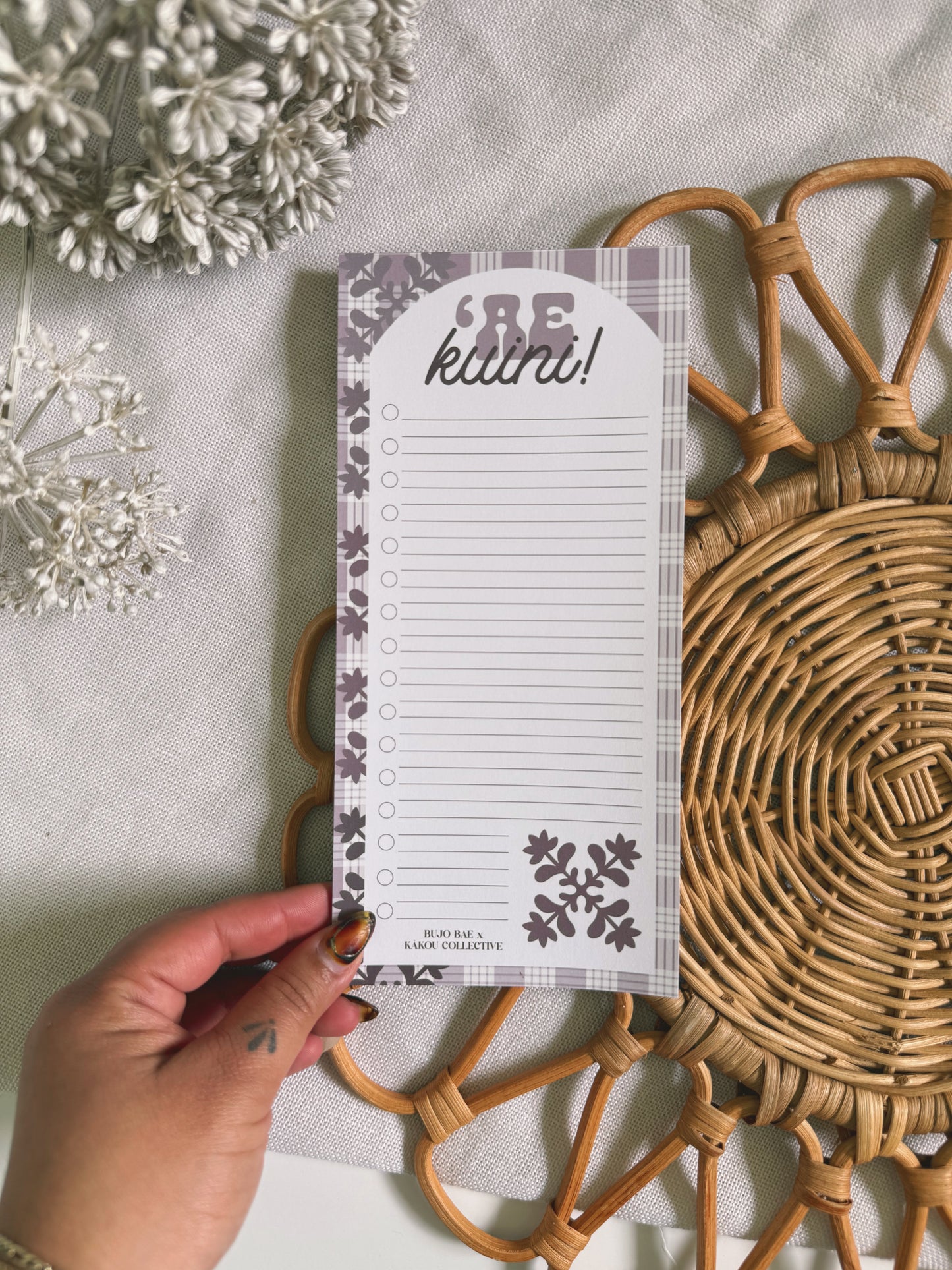 Naupaka Kapa Kuiki x Palaka  | To Do List Notepad x KAKOU COLLECTIVE