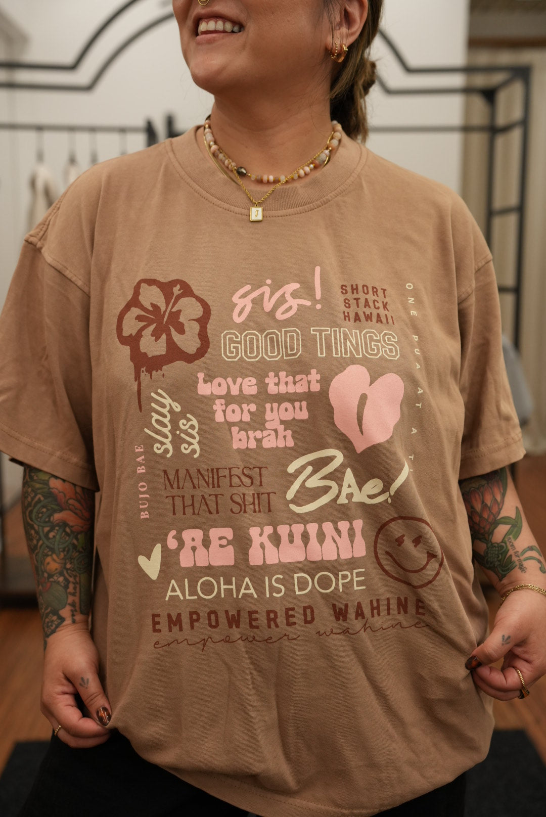 Logos Tee | Heavyweight Tee SHORT STACK HAWAII X BUJOBAE