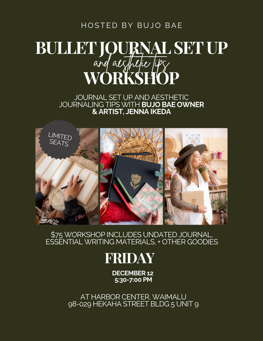 UNDATED Bullet Journal Set Up Workshop | FRIDAY DECEMBER 12