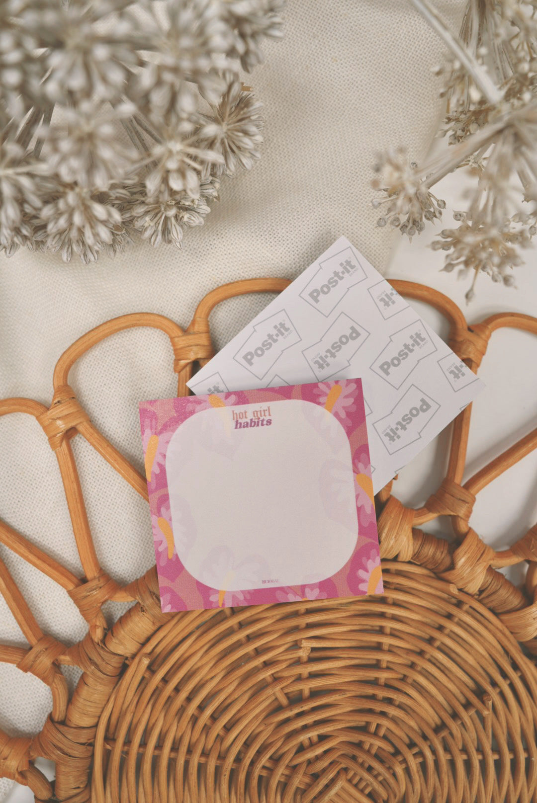 Hot Girl Habits x Pink Anthurium | Post It Note