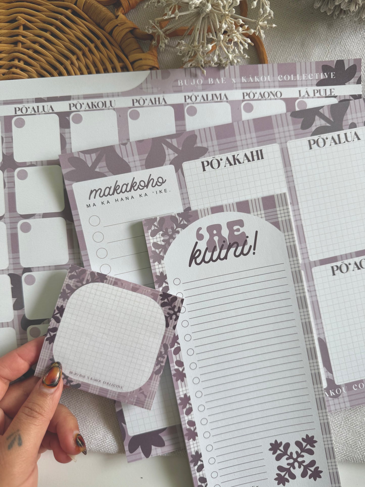Naupaka Kapa Kuiki x Palaka | Weekly Notepad (3 months) x KAKOU COLLECTIVE