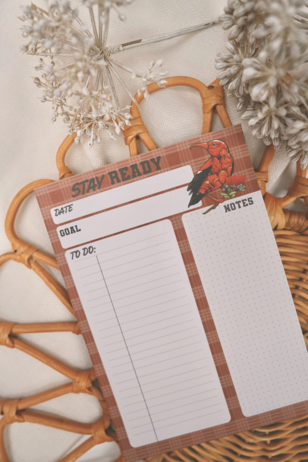 Stay Ready Bro in Lehua x 'I'iwi | To Do List Notepad