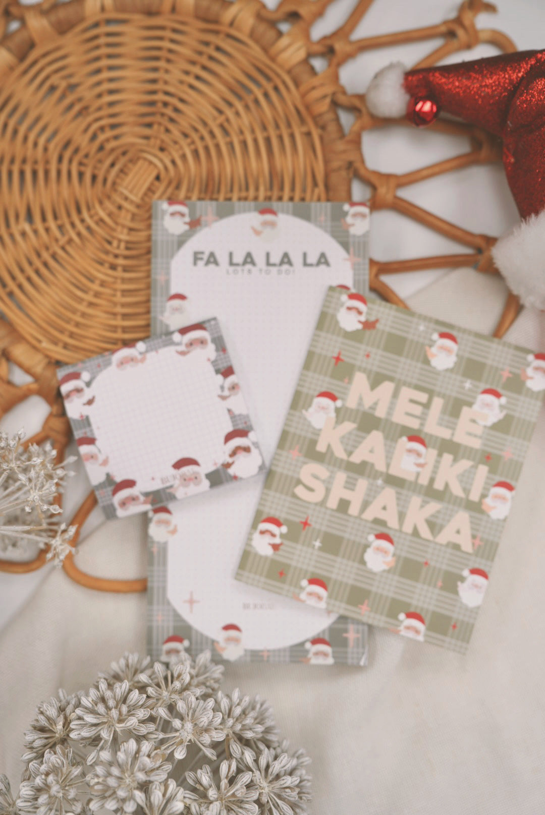 Shaka Santas | HOLI-BAE Post It Note