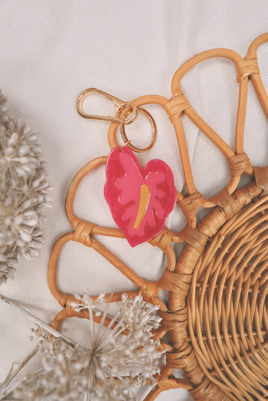 Hilo Hot Girl Pink Anthurium | Keychain
