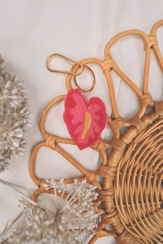 Hilo Hot Girl Pink Anthurium | Keychain