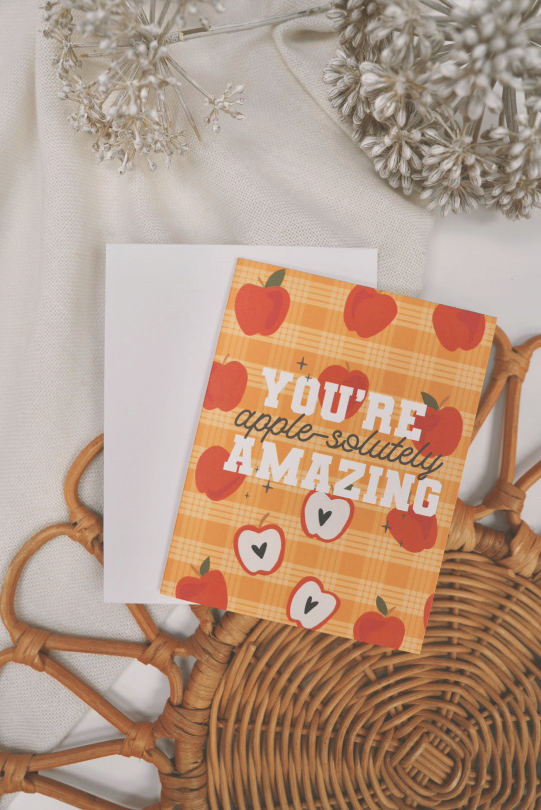 You’re Apple-solutely in Golden Pencil | Greeting Card