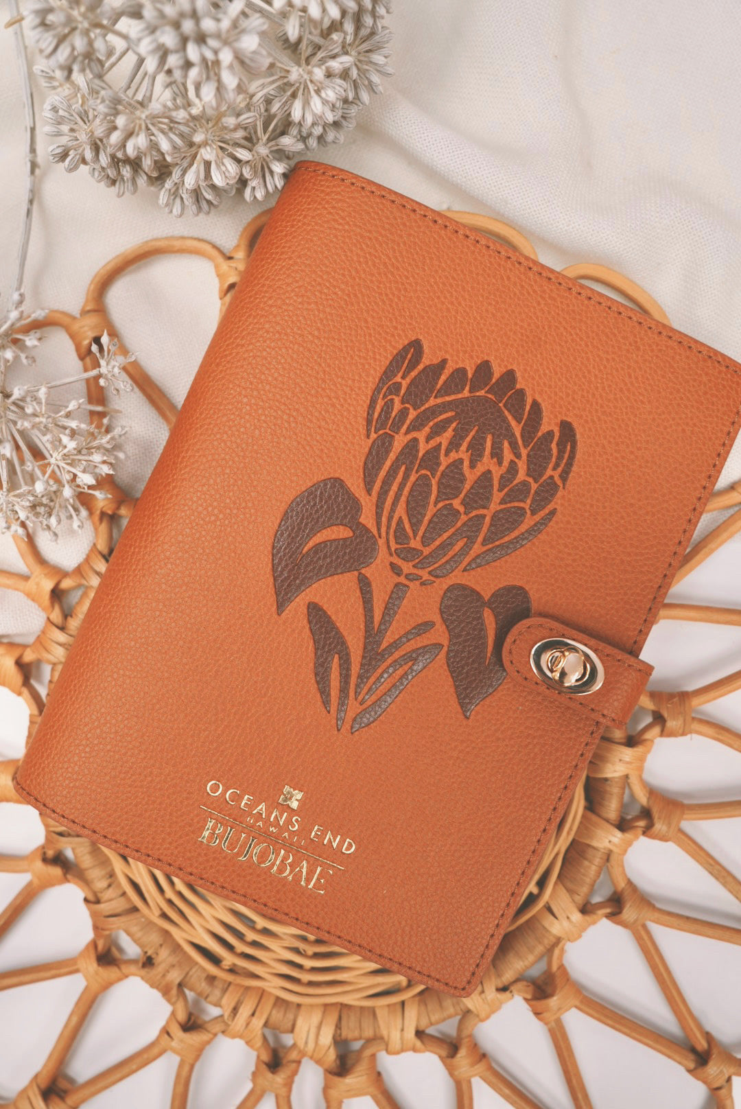 Notebook Cover in Saddle | Notebook Cover by Ocean’s End x BUJOBAE