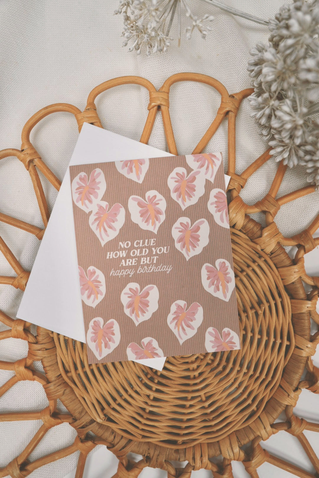 No Clue How Old You Are But Happy Birthday | HBD Greeting Card