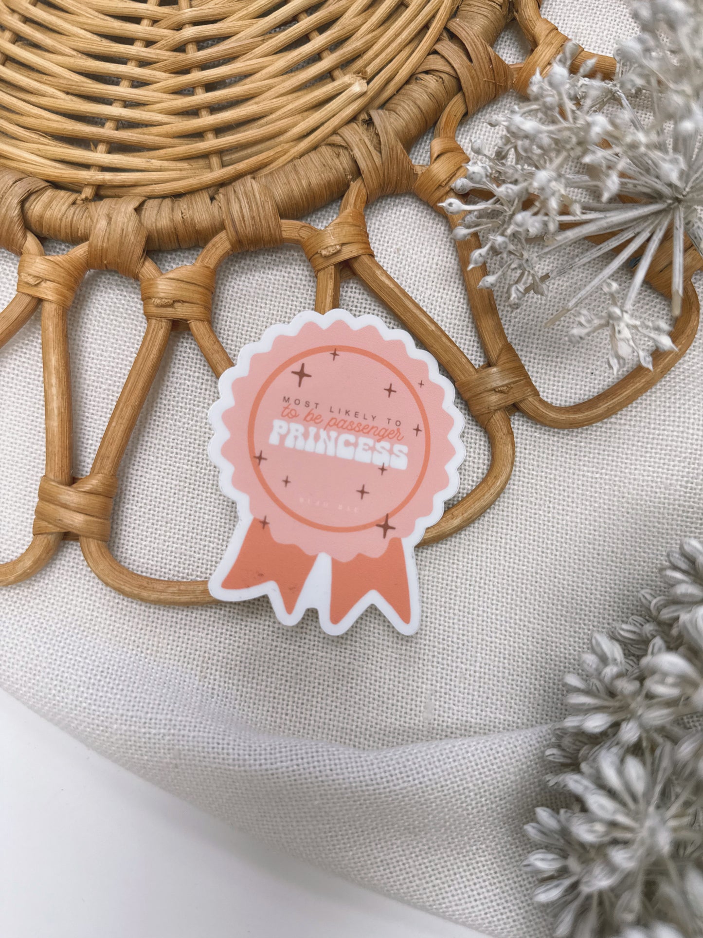 Passenger Princess Award | Vinyl Sticker