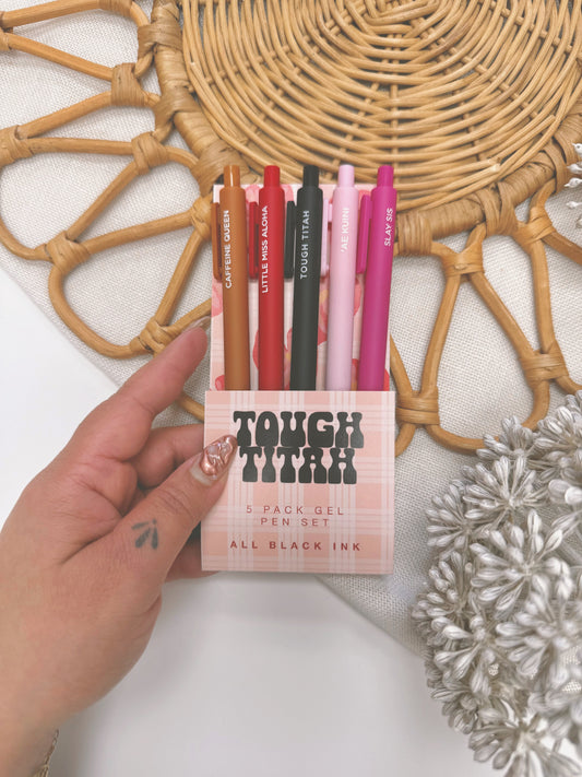 Tough Titah | Gel Ballpoint 5 Pen Pack