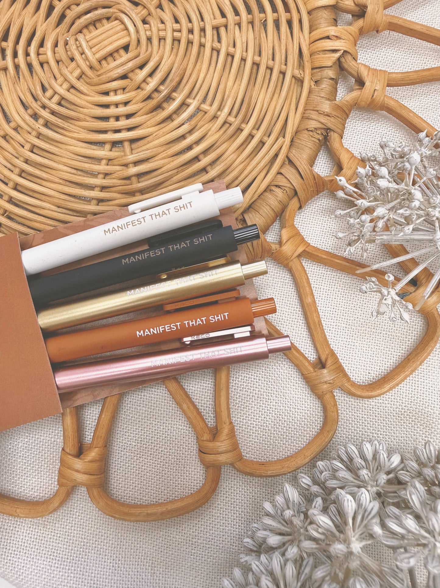 Manifest that Sh*t in Luxe | Gel Ballpoint 5 Pen Pack