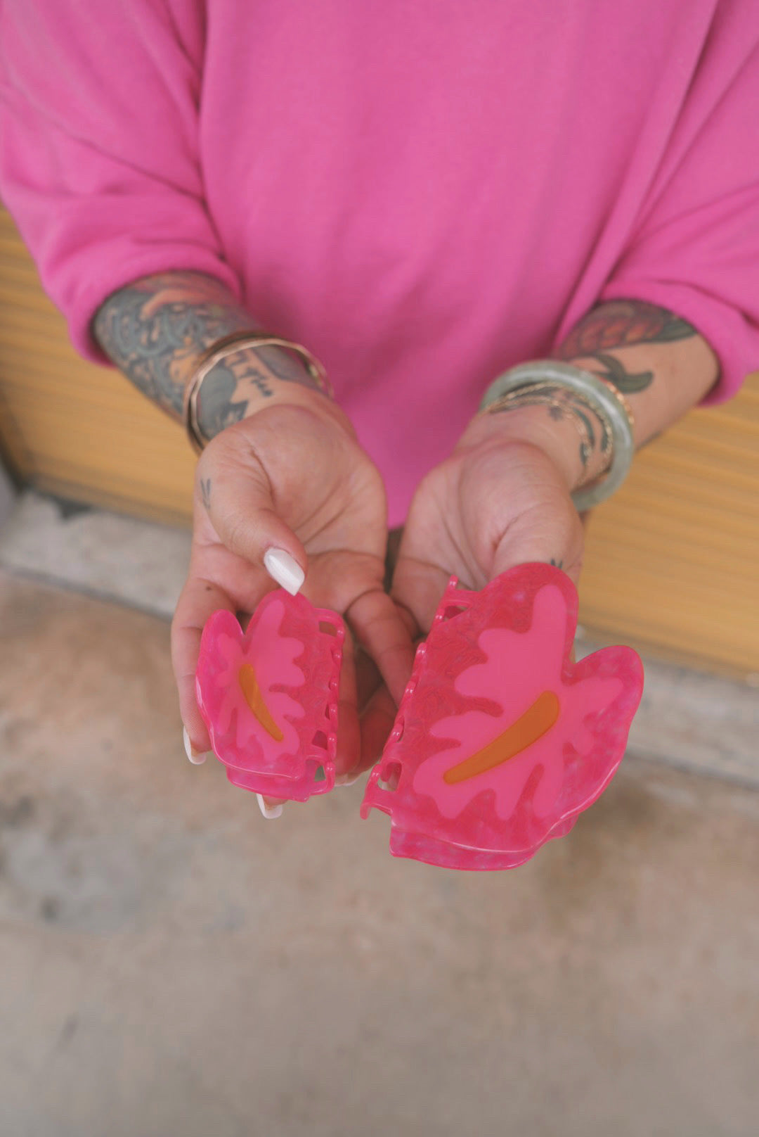 MINI Hot Girl Pink Anthurium   | Claw Clip by COOPMONSTER x Bujo Bae