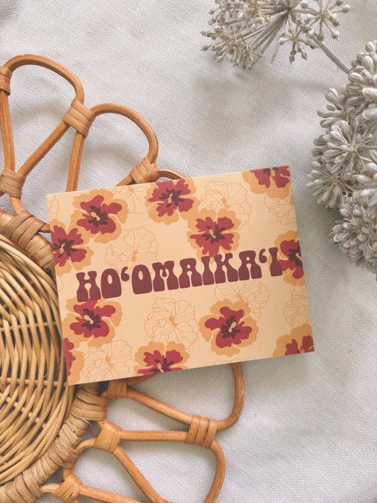 Ho'omaika'i in Golden Hibiscus | Congratulations Card