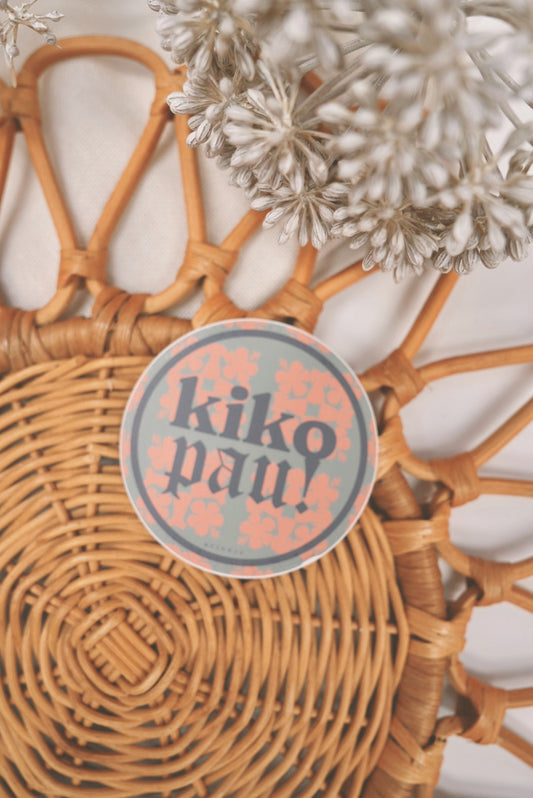 Kiko Pau in Mu’umu’u x Koki’o Kapa Kuiki  | Vinyl Sticker