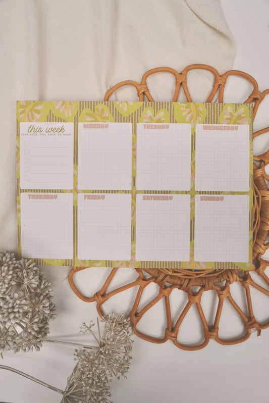 Obake Anthurium | Weekly Notepad (3 months)