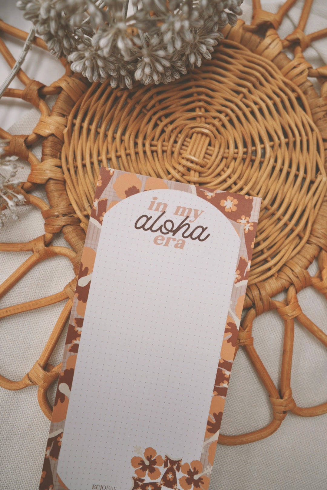 In My Aloha Era Koki'o Kapa Kuiki in 'Olena | Dot Grid Notepad