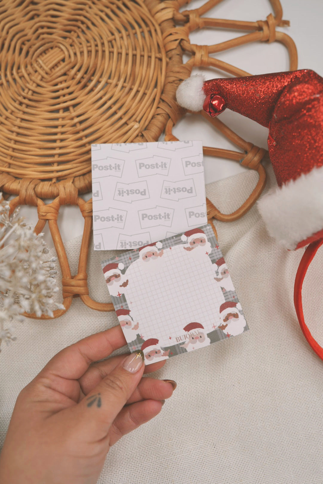 Shaka Santas | HOLI-BAE Post It Note