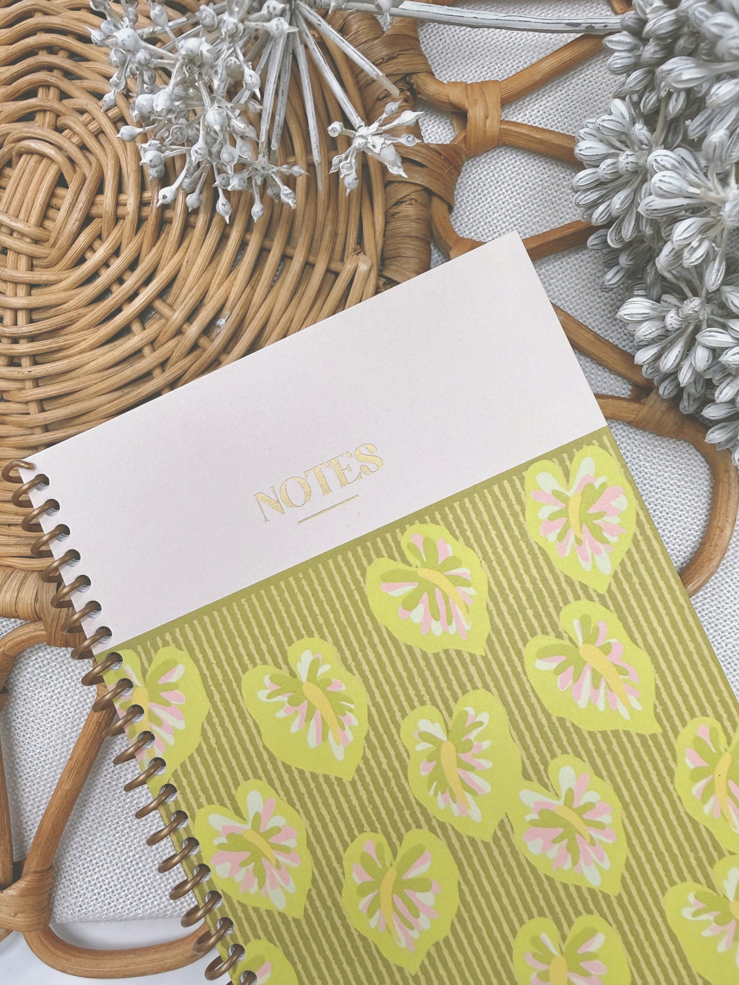 Hilo Obake Anthurium | Coil Notebook