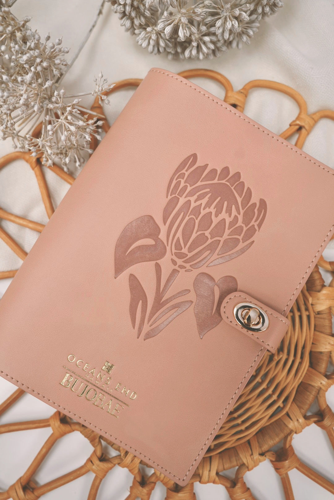 Notebook Cover in Blush | Notebook Cover by Ocean’s End x BUJOBAE