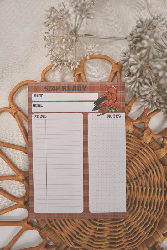 Stay Ready Bro in Lehua x 'I'iwi | To Do List Notepad